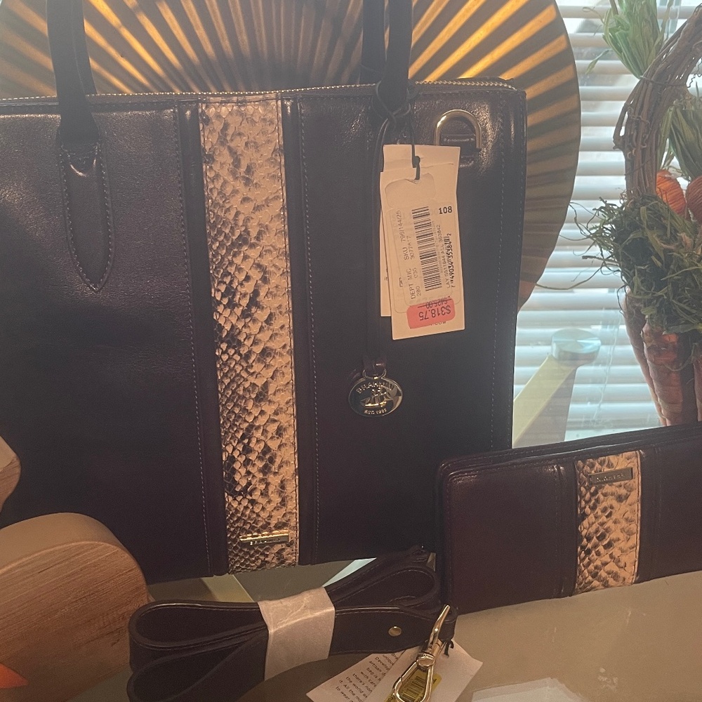 NWT Brahmin Caroline Bag and Brahmin Ady Wallet